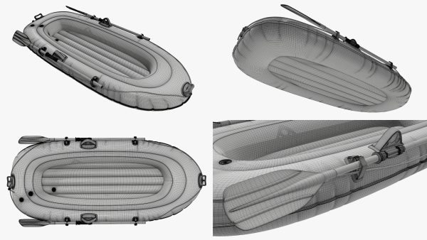 Inflatable Boat Kayak Rowing