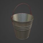 Iron Brushed Steel Bucket