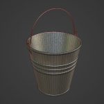 Iron Powder Coated Steel Bucket
