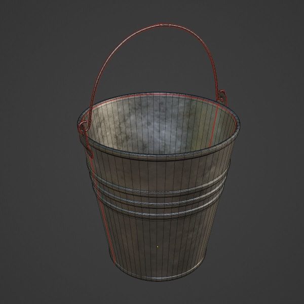 Iron Raw Damaged Steel Bucket
