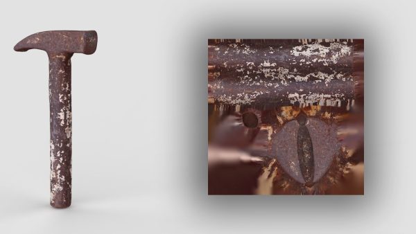 Iron Rust Hammer Tool Scan