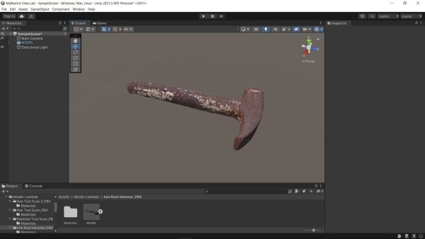 Iron Rust Hammer Tool Scan