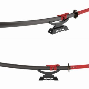 Japanese sword Katana on a small stand
