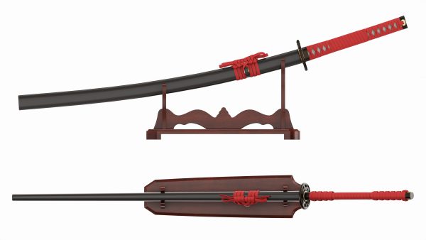 Japanese sword Katana on a stand