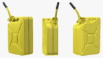 Jerry Fuel Can with Flexible Spout Yellow