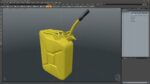 Jerry Fuel Can with Flexible Spout Yellow
