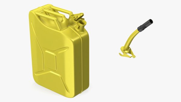 Jerry Fuel Can with Flexible Spout Yellow