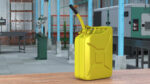 Jerry Fuel Can with Flexible Spout Yellow