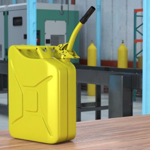 Jerry Fuel Can with Flexible Spout Yellow