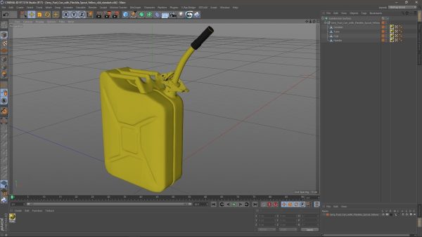 Jerry Fuel Can with Flexible Spout Yellow