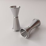 Jigger pair of silver goblets