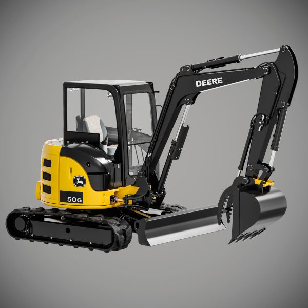 John Deere 50G Excavator Rigged