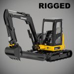 John Deere 50G Excavator Rigged