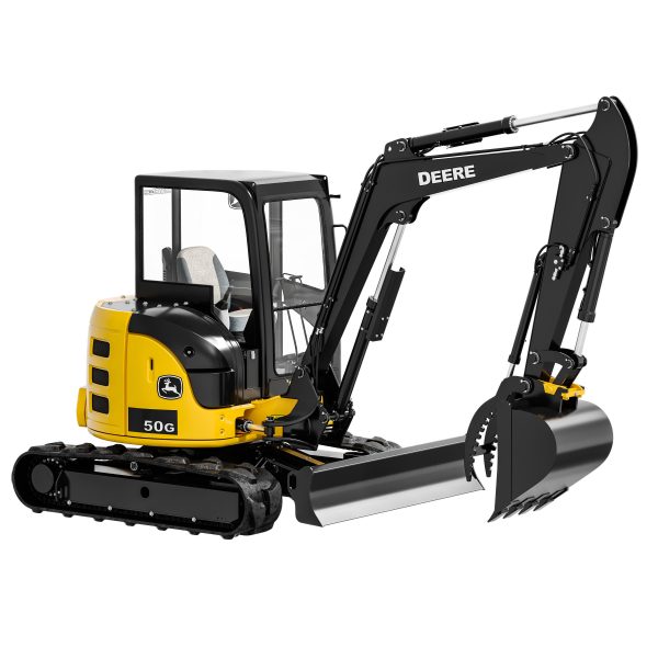 John Deere 50G Excavator Rigged
