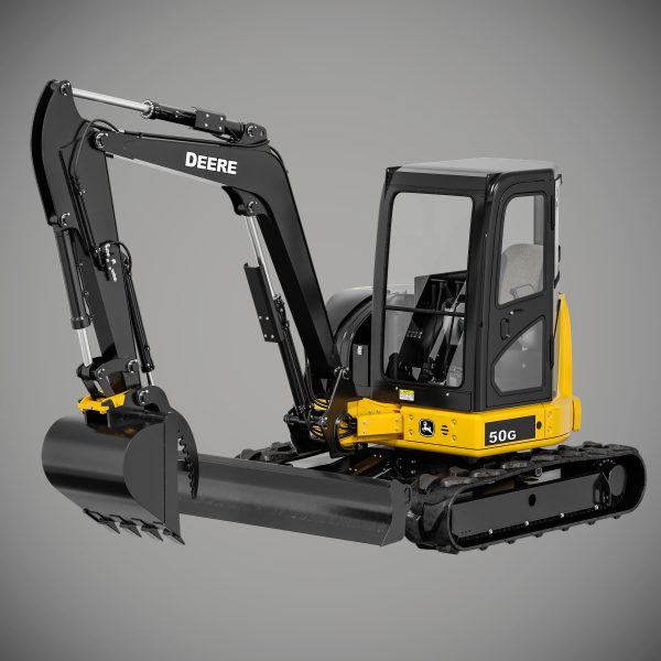 John Deere 50G Excavator Rigged
