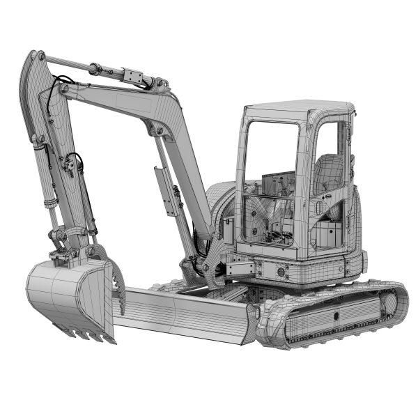 John Deere 50G Excavator Rigged