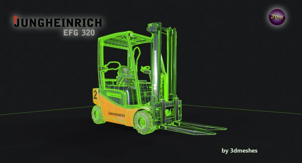 Jungheinrich - EFG320 Electro Forklift - PBR lowpoly