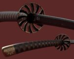 Katana Sword Blade Low-poly 3D model