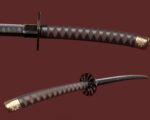 Katana Sword Blade Low-poly 3D model