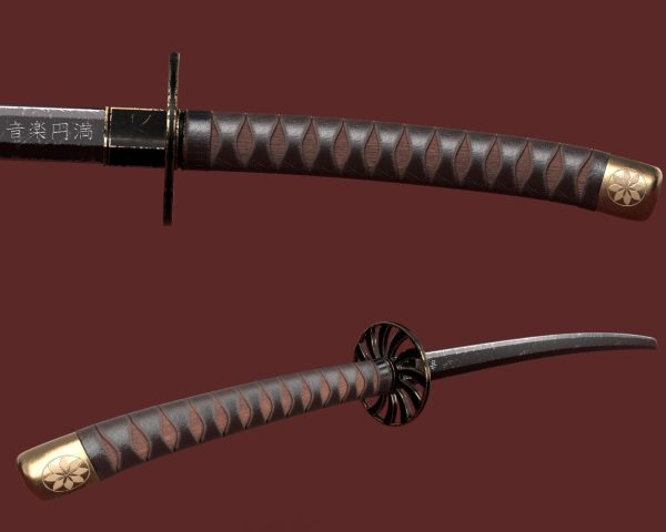 Katana Sword Blade Low-poly 3D model