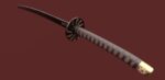 Katana Sword Blade Low-poly 3D model