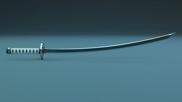 Katana weapon blade 3D model