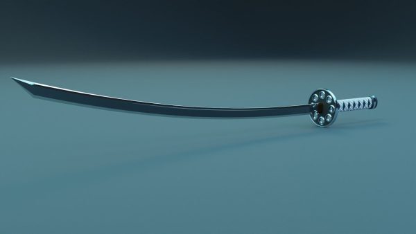 Katana weapon blade 3D model