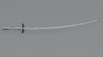 Katana weapon blade 3D model