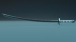 Katana weapon blade 3D model