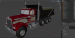 Kenworth W900A dump truck