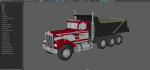 Kenworth W900A dump truck