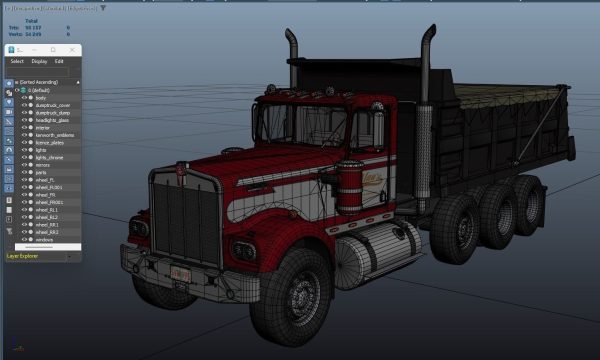 Kenworth W900A dump truck