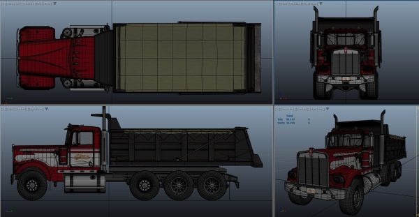 Kenworth W900A dump truck