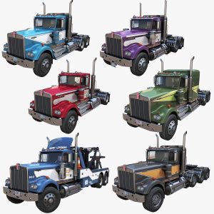 Kenworth W900a trucks collection