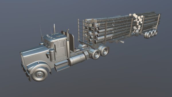 Kenworth W900L logger