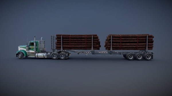 Kenworth W900L logger