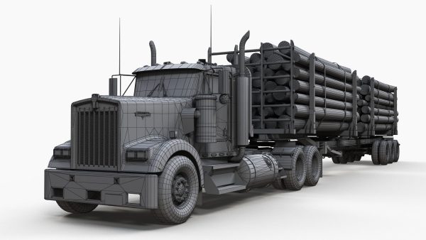 Kenworth W900L logger