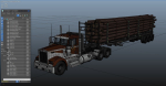 Kenworth W900L logger