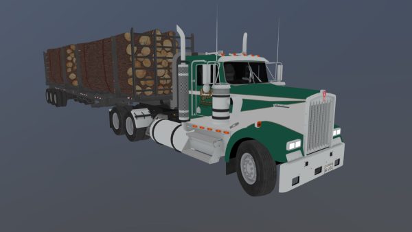 Kenworth W900L logger