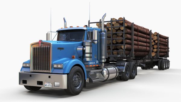 Kenworth W900L logger