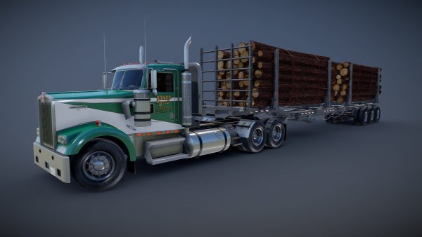 Kenworth W900L logger