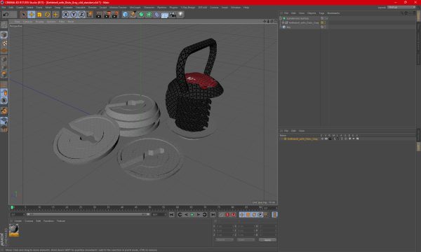 Kettlebell with Disks Gray