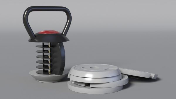 Kettlebell with Disks Gray