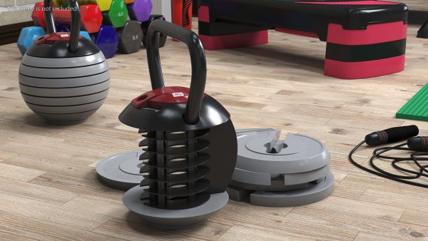 Kettlebell with Disks Gray