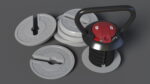 Kettlebell with Disks Gray