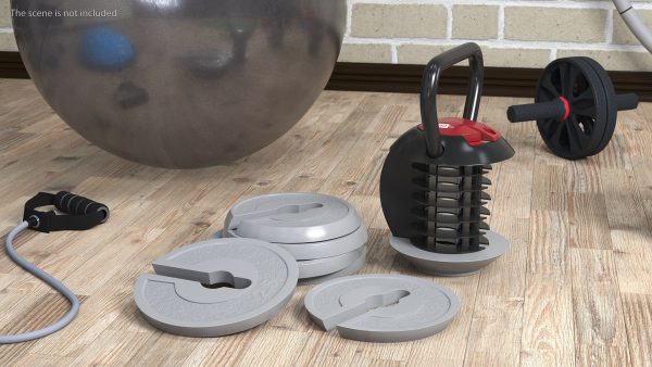 Kettlebell with Disks Gray