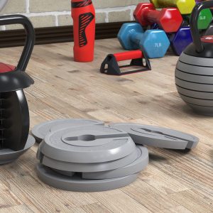 Kettlebell with Disks Gray