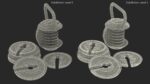 Kettlebell with Disks Red