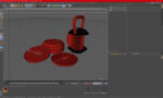 Kettlebell with Disks Red