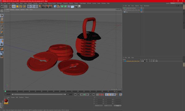 Kettlebell with Disks Red